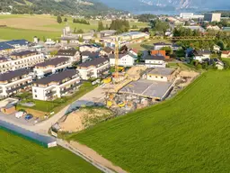 BAUSTART ERFOLGT - PROVISIONSFREI FÜR DEN KÄUFER! Helle 3 Zimmer Wohnung mit ca. 21m² Balkon, Garage, Lift zwischen Mondsee und Irrsee - BAURECHTOBJEKT