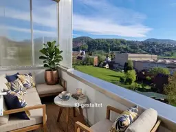 Ausblick, Balkon &amp; Wintergarten &amp; Lift