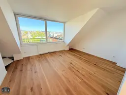 Hoch oben: 3-Zimmer Dachgeschoß-Wohnung mit Balkon - Allgemeingarten - Traumhaus - zukünftige Ubahn