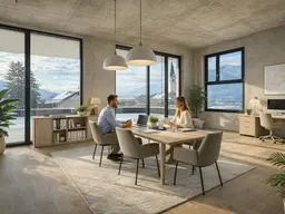 Gewerbe, Büro, Handel im Dorf Domizil Kirchbichl ca. 58-280 m² zu verkaufen und zu vermieten