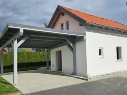 Klein-Haus zur Miete mit Garten, Carport, möblierter Küche und 2 Schlafzimmern in +++ SPIELBERG +++