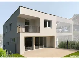 Neubau Doppelhaus mit Garten in Grünruhelage