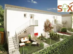 Wohnbaugeförderter Erstbezug: 3,5-Zimmer DG-Wohnung mit Balkon, Eigengarten und 2 Parkplätzen
