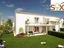 Nachhaltige Ziegelmassivbauweise: provisionsfreie Gartenwohnung mit 3,5 Zimmern, Terrasse, Eigengarten und 2 Parkplätzen.