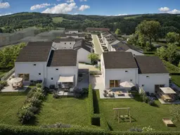 Niedrigenergie-Ziegelmassiv-Doppelhaushälfte mit Wienerwaldblick