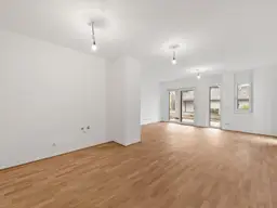 Moderner Erstbezug: Sonnige 4-Zimmer-Wohnung mit Terrasse und Garten