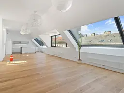 Luxuriöse 3-Zimmer-Dachgeschosswohnung mit exklusivem Flair nähe Kutschkermarkt
