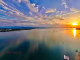 Der See als Nachbar - mit Sonnenuntergang zum Feierabend