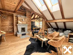 Hüttenzauber: Exklusive Alpenchalet-Wohnung im Loft-Stil