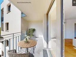 | 2 ZIMMER | WOHNUNG IM 6. OG | BALKON | FOKUS WEST