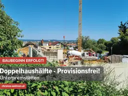 Sommer-AKTION! Baubeginn Erfolgt! Neubau-Doppelhaushälfte in Unterpremstätten! Provisionsfrei und direkt vom Bauträger!