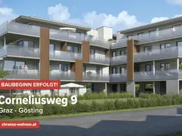 BAUBEGINN ERFOLGT! Neubauprojekt in Ruhelage in Gösting! 2-Zimmerwohnung mit Süd-Balkon!