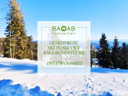 Genehmigte Ski-in/Ski-out Baugrundstücke mit Zweitwohnsitz