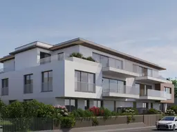 Gartenseitige 4 Zimmer Balkonwohnung! Perfektes Wohnprojekt in herrlicher Grünruhelage in Breitensee! Höchster Wohnkomfort mit Wärmepumpe, Klima, Photovoltaik und Smart Home System!