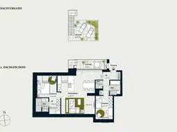 3-ZIMMER DG WOHNUNG MIT GROßZÜGIGER WOHNKÜCHE UND TERRASSE