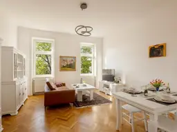 Hochwertig möblierte, voll ausgestattete Altbauwohnung nahe Kutschkermarkt, exzellente Anbindung