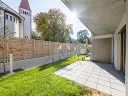 PROVISIONSFREI! Hübsche 2-Zimmer-Gartenwohnung mit separatem Eingang | Praxis-Büro-Möglichkeit