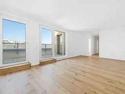 PROVISIONSFREI! Letzte noch verfügbare Dachgeschoß-Wohnung | 3 Zimmer zentral begehbar | Terrasse mit Fernblick