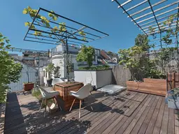 Dachgeschoss-Maisonette mit Traumterrasse &amp; Weitblick beim Aumannplatz