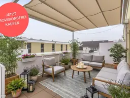 PROVISIONSFREI! 3-Zimmer-Wohnung mit Rundum-Dachterrasse | Zugang von jedem Raum | Großzügig geschnitten