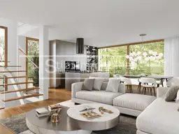 GREEN PANORAMA-Eleganz &amp; Moderne treffen Ruhe &amp; Erholung! – Exklusive Maisonette-Wohnung mit Garten, Terrassen &amp; Pool