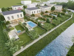 Natur-Wohnen! Moderne Doppelhaushälfte in Grünruhelage mit 4 Zimmern, direkt am Wasser!