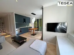 Modernes Design-Studio mit Loggia und Balkon in ruhiger Grünoase - teilweise möbliert