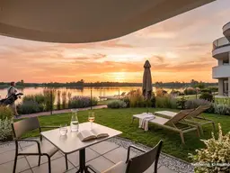 Gartenwohnung mit rd. 64 m² Freifläche + on top ein See