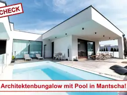 Ruhelage! Hochwertige Architektenvilla mit Pool in Mantscha!