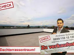 Ziegelmassivbauweise! Penthousewohnung mit 141 m² Terrasse in Feldkirchen! Top 10