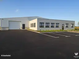 +++ IN BAU +++ Moderne Lagerhalle mit hochwertigem Bürotrakt im Betriebsgebiet Hausleiten | Grundstücksfläche ca. 2460 m2 | Bürotrakt mit ca. 231 m2 | Lagerhalle mit ca. 1009 m2 | Parkplätze | E-Ladestation geplant