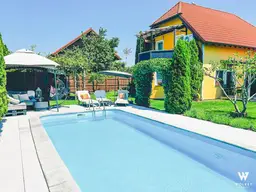 Gepflegtes Einfamilienhaus mit beheizbarem Pool, Wintergarten, Klimaanlage &amp; Gartenidylle I Nähe Zentrum Gänserndorf