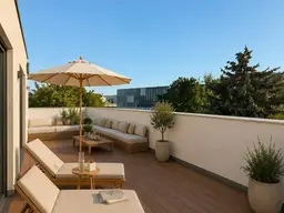 Exklusives Penthouse mit großzügigen Terrassen in Krems-Stein direkt neben der Universität
