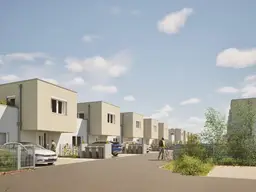 Modernes Eckreihenhaus mit großzügigen Freiraum
