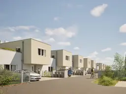 ERSTBEZUG: modernes Reihenhaus mit großen Garten