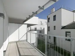 Moderne Maisonettewohnung mit kleinen Garten