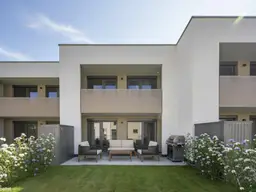 Modernes Erstbezugsreihenhaus mit Loggia und Garten