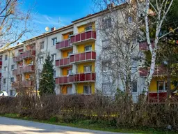 Gut aufgeteilte Balkonwohnung mit Grünblick