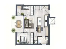3-Zimmer Dachgeschosswohnung mit großer Terrasse