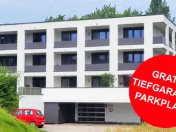 Wohnen mit Aussicht: Moderne Mietwohnung mit Balkon, Küche &amp; gratis TG-Platz – Top 04