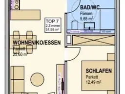 K3 - Wals - Erstbezug - eine 2-Zimmerwohnung mit Balkon zu kaufen!!!