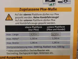 Stapelparker nahe Bahnhof
