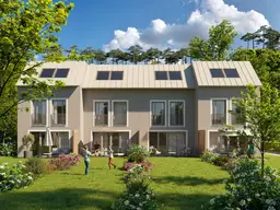 Wohnen im Helenental bei Baden: Architekten-Reihenhäuser in Niedrigstenergiebauweise