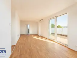 Weitblick DG-Wohnung in 1220 Wien: Erstbezug mit 4 Terrassen.