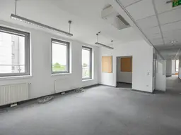 Durchdacht aufgeteilte Bürofläche mit Terrasse und optimaler Anbindung