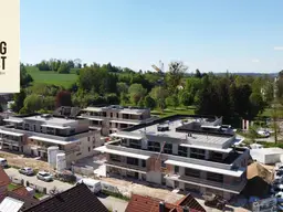 Landliebe in Fischlham | Exklusives Penthouse mit 42 m² Terrasse mit Glasgeländer &amp; Panoramablick - Haus 1 TOP 9