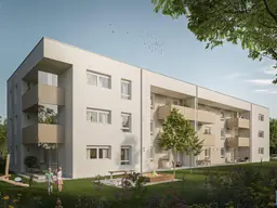 Neubauwohnungen im Mietkauf - Top 5 im EG mit 2 Zi. inkl. Eigengarten und Carport
