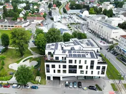 Neuer Kaufpreis: hochmoderne Loggia-Wohnung mit dem "Schloss Traun" vor der Haustüre