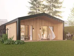 Provisionsfreies Einfamilienhaus Modulbau - Erstbezug mit Garten, Terrasse und 2 Stellplätzen für nur 379.000,00 €