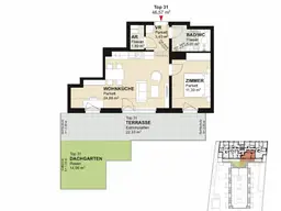 südseitige 2-Zimmer-Wohnung_Top 31_PROVISIONSFREI! Kleegarten